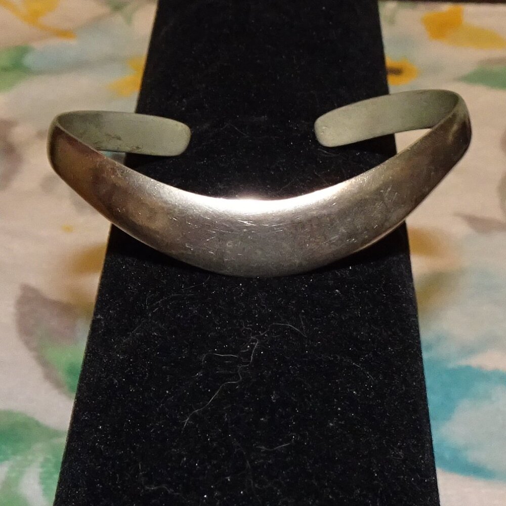Silver cuff bracelet